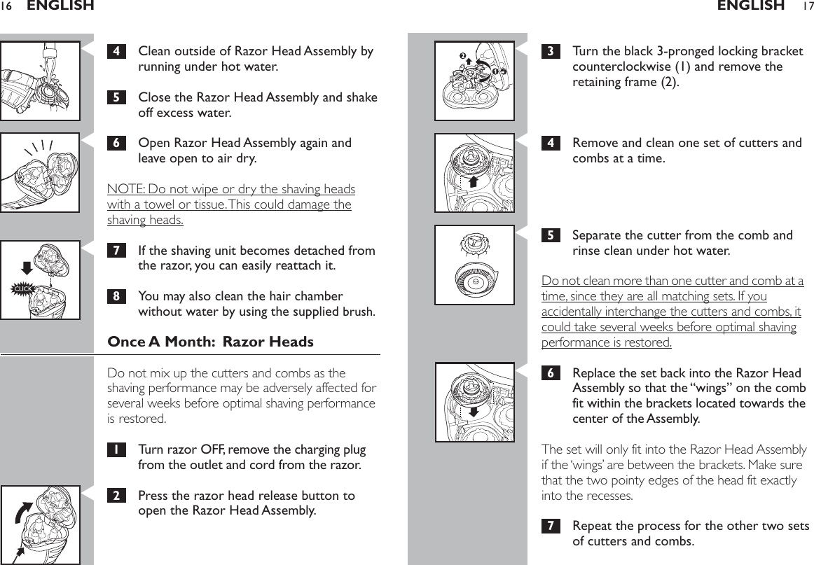Page 9 of 11 - Philips-Norelco Philips-Norelco-7180Xl-Users-Manual- 07_7180XL_7183XL  Philips-norelco-7180xl-users-manual