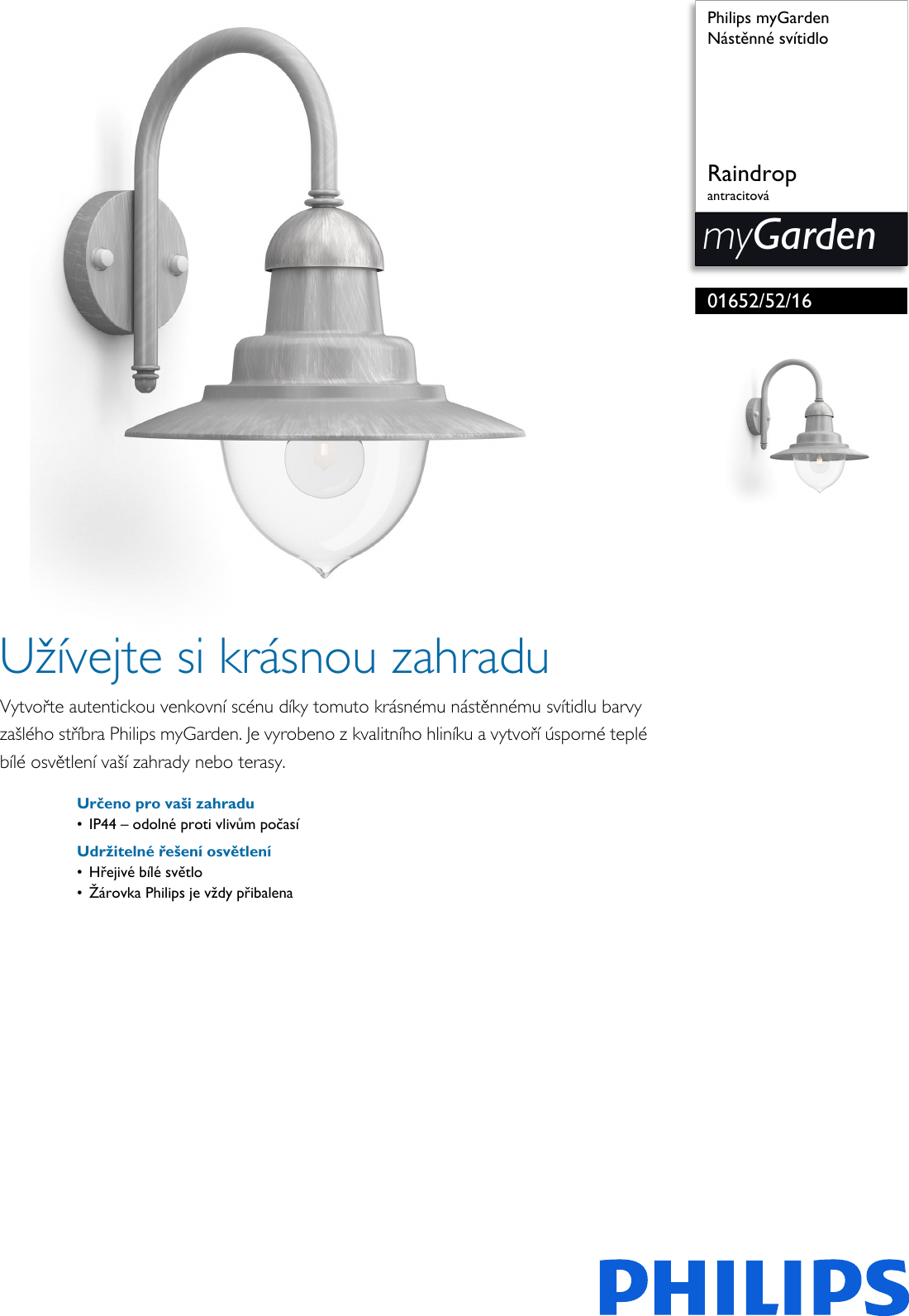 Page 1 of 2 - Philips 016525216 Nástěnné Svítidlo NÃ¡stÄnnÃ© SvÃ­tidlo Pss Cescz