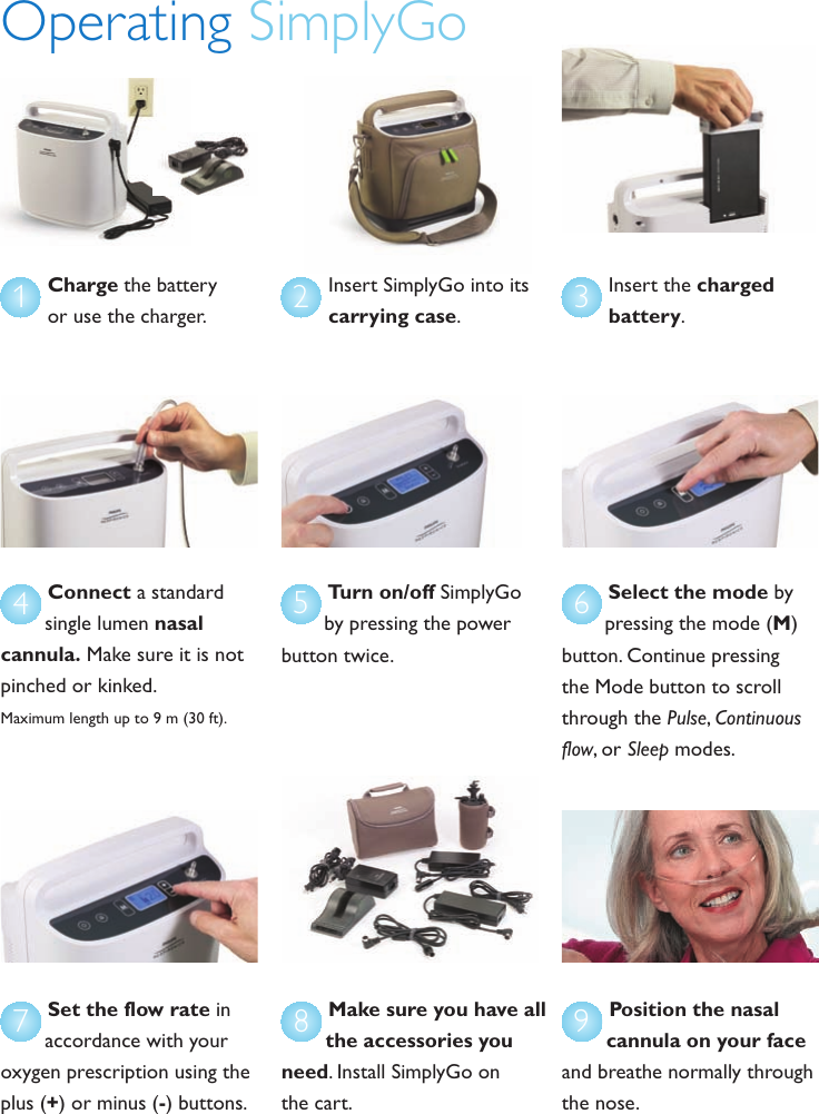 Page 4 of 8 - Philips 1068987 _ User Manual Product Brochure Simply Go Portable Oxygen Concentrator A61ec10d8b1d465fb4b2a77c0166bd4f
