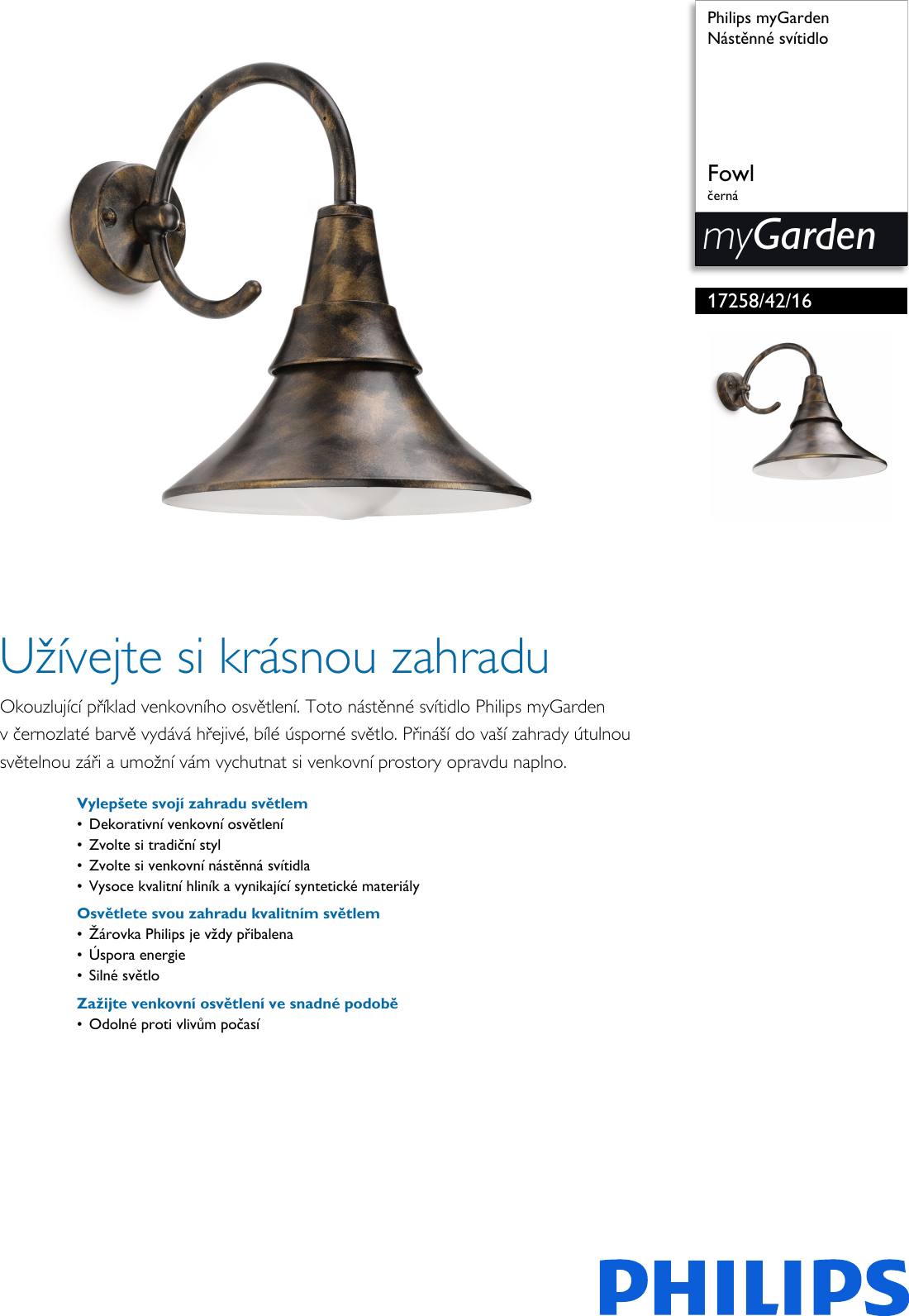 Page 1 of 2 - Philips 172584216 Nástěnné Svítidlo NÃ¡stÄnnÃ© SvÃ­tidlo Pss Cescz