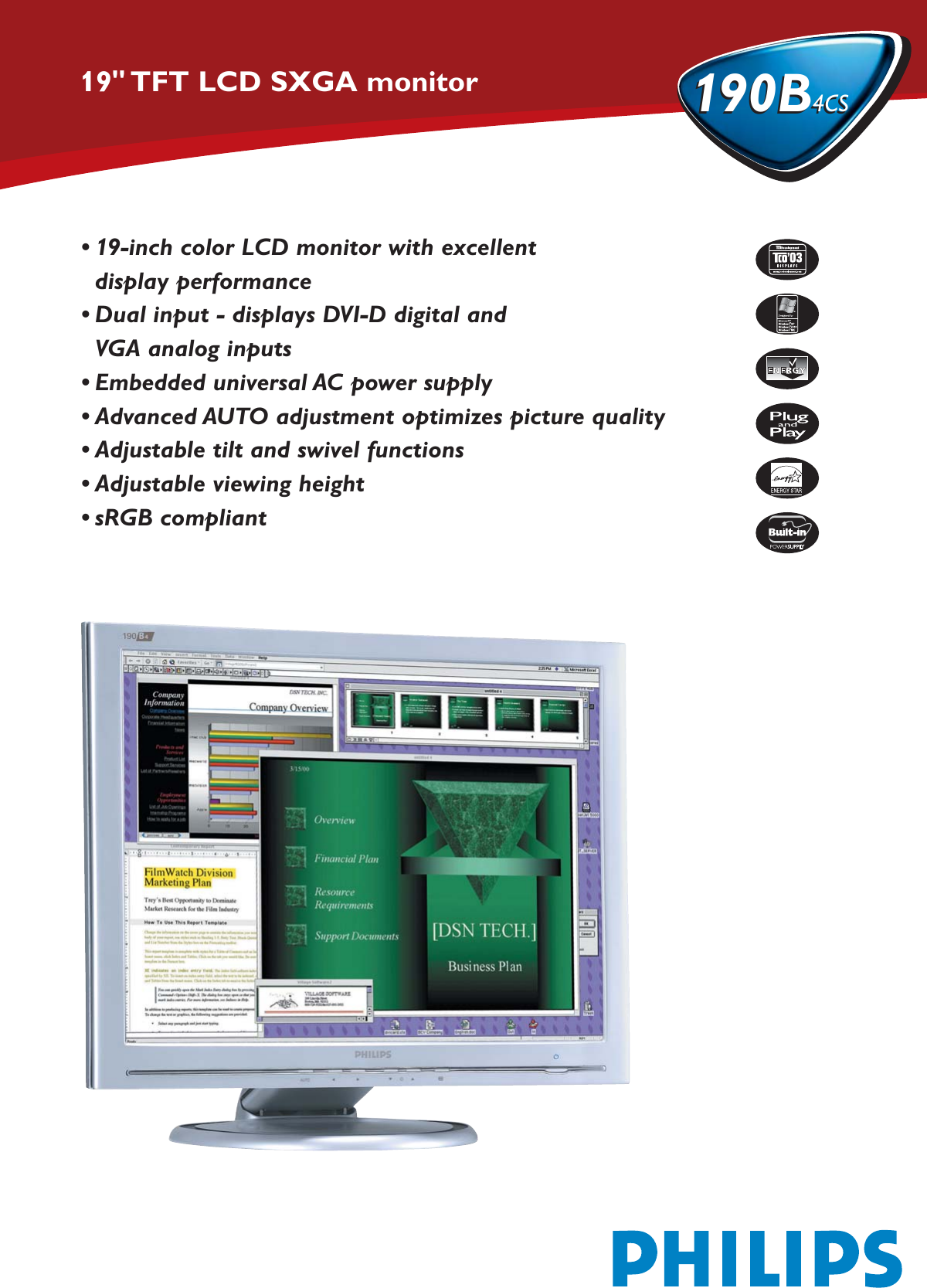 Page 1 of 2 - Philips 190B4CS.QXd 190b4cs 99 Pss Engca