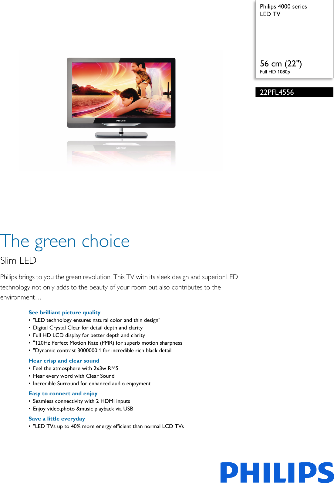 ... Array - philips 22pfl4556 v7 led tv user manual leaflet 22pfl4556 v7  pss aenin rh usermanual ...