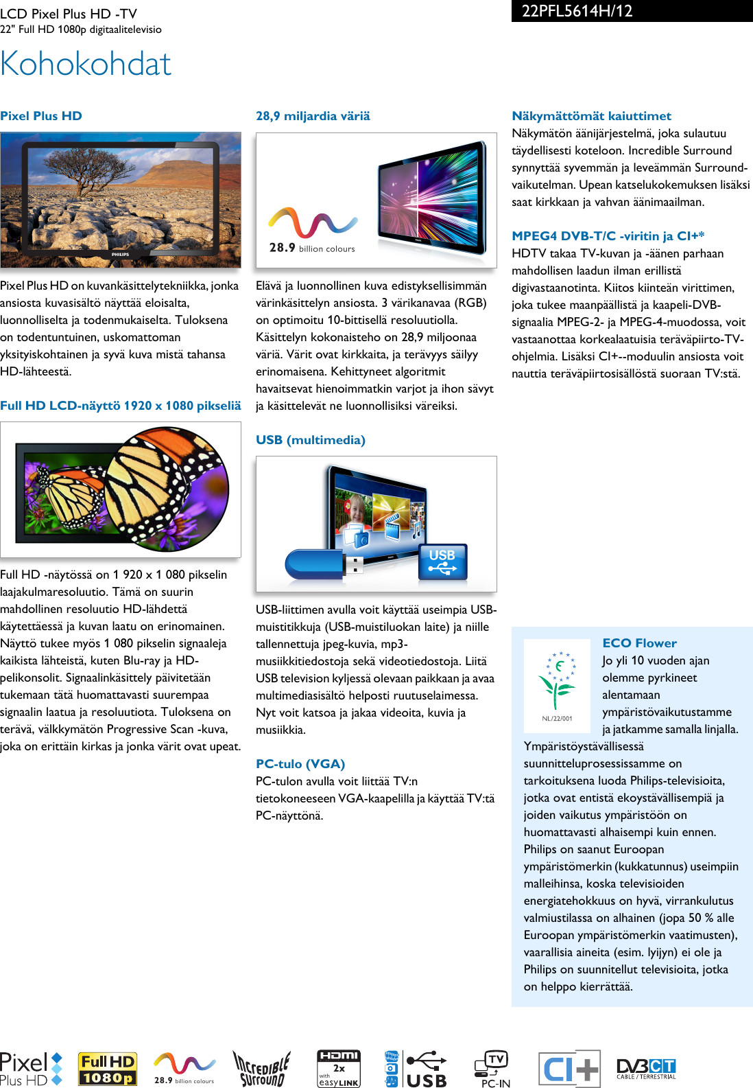 Page 2 of 3 - Philips 22PFL5614H/12 LCD Pixel Plus HD -TV User Manual Esite 22pfl5614h 12 Pss Finfi