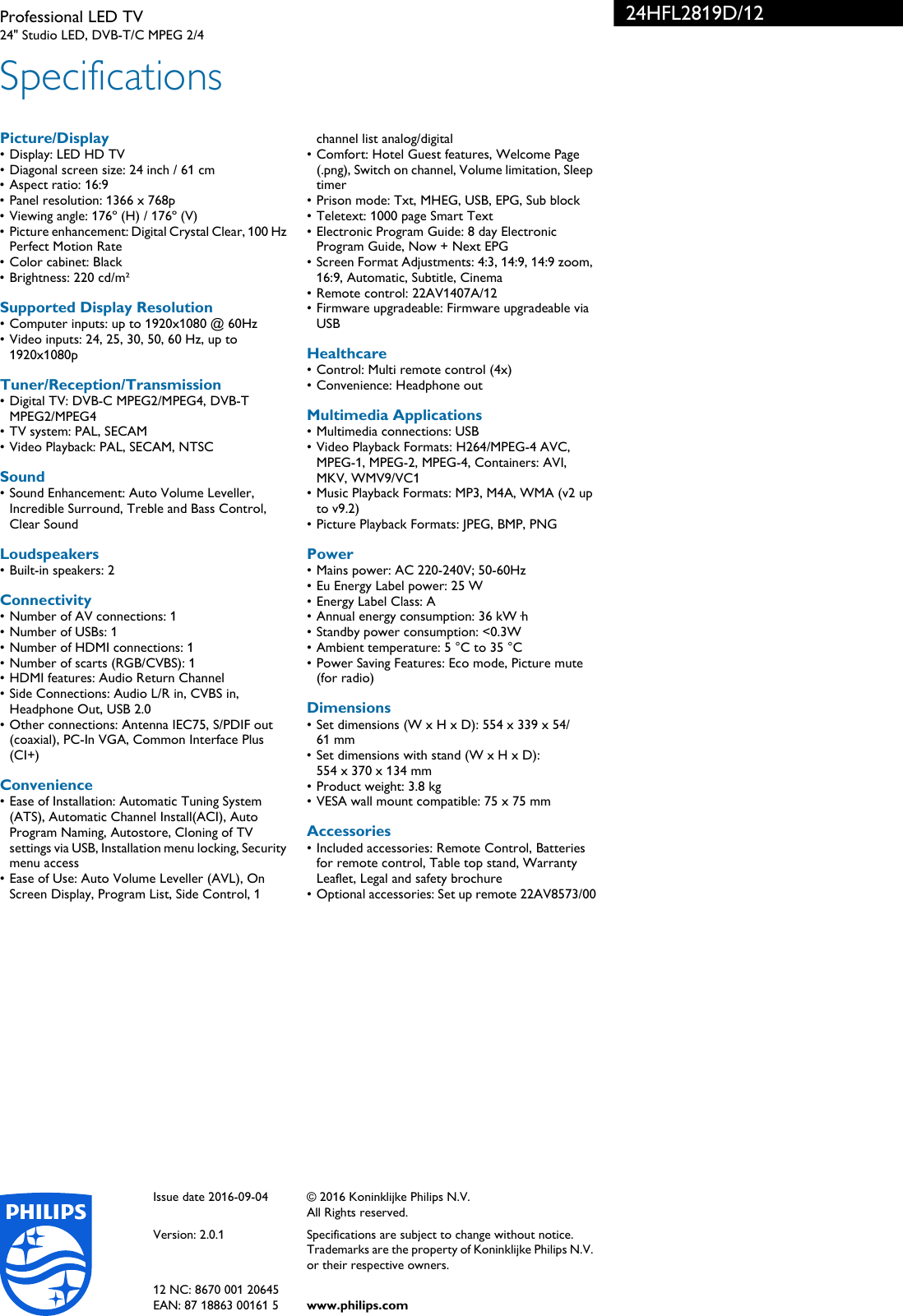 ... Array - philips 24hfl2819d 12 professional led tv user manual t r i rh  usermanual wiki