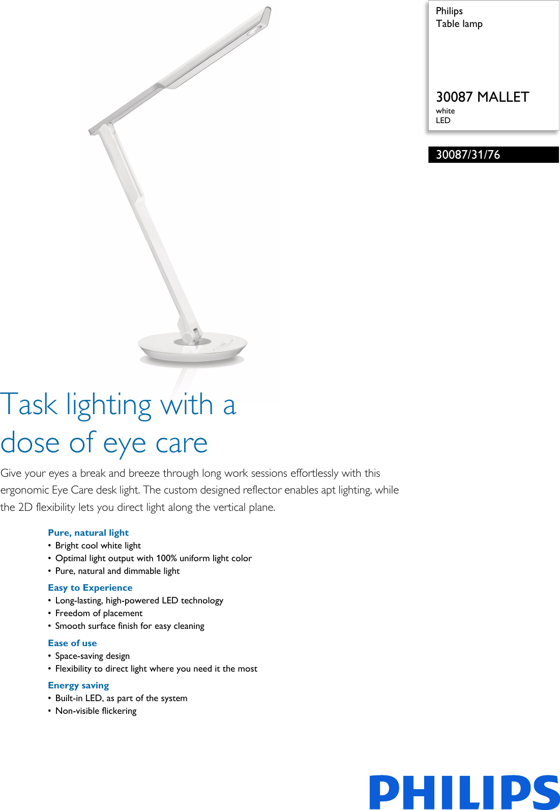 Table Lamp User Manual Leaflet Pss, Breeze Led Desk Light Table Lamp