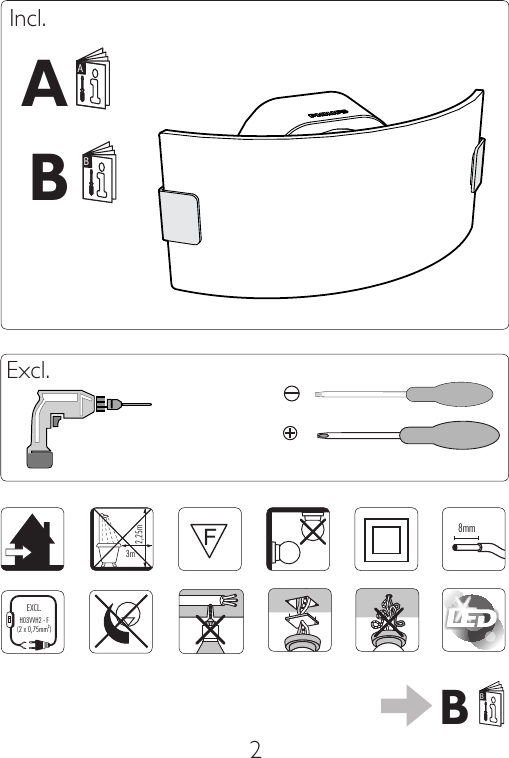 Page 2 of 12 - Philips 33052/17/16 User Manual Schnellstartanleitung 330521716 Qsg Nor