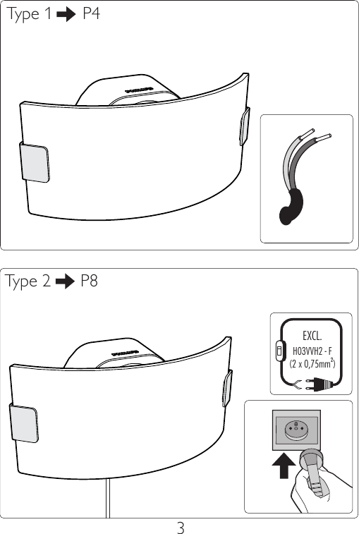 Page 3 of 12 - Philips 33052/17/16 User Manual Schnellstartanleitung 330521716 Qsg Nor
