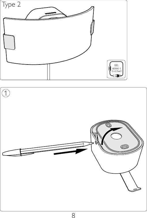Page 8 of 12 - Philips 33052/17/16 User Manual Schnellstartanleitung 330521716 Qsg Nor