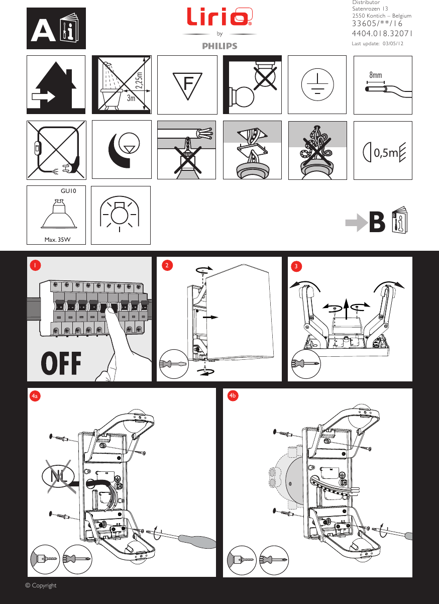 Page 1 of 4 - Philips 33605/31/16 User Manual Kratki Korisnički Priručnik 336053116 Qsg Swe