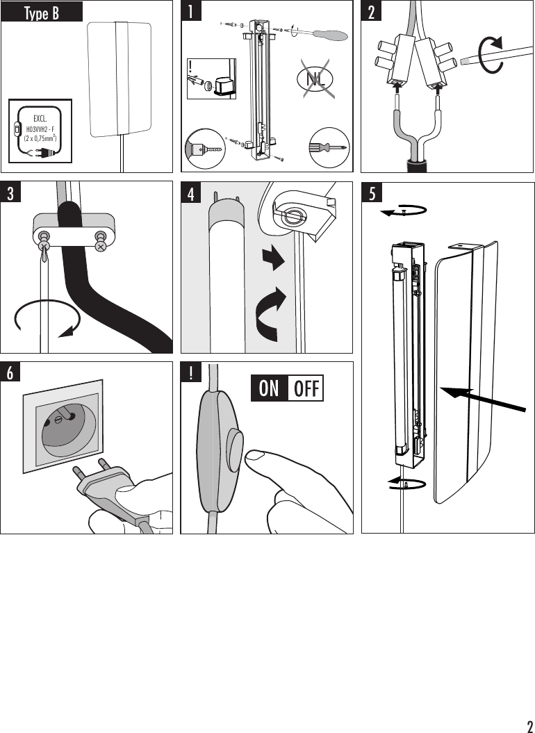 Page 2 of 2 - Philips 34618/48/16 User Manual Kratki Korisnički Priručnik 346184816 Qsg Aen