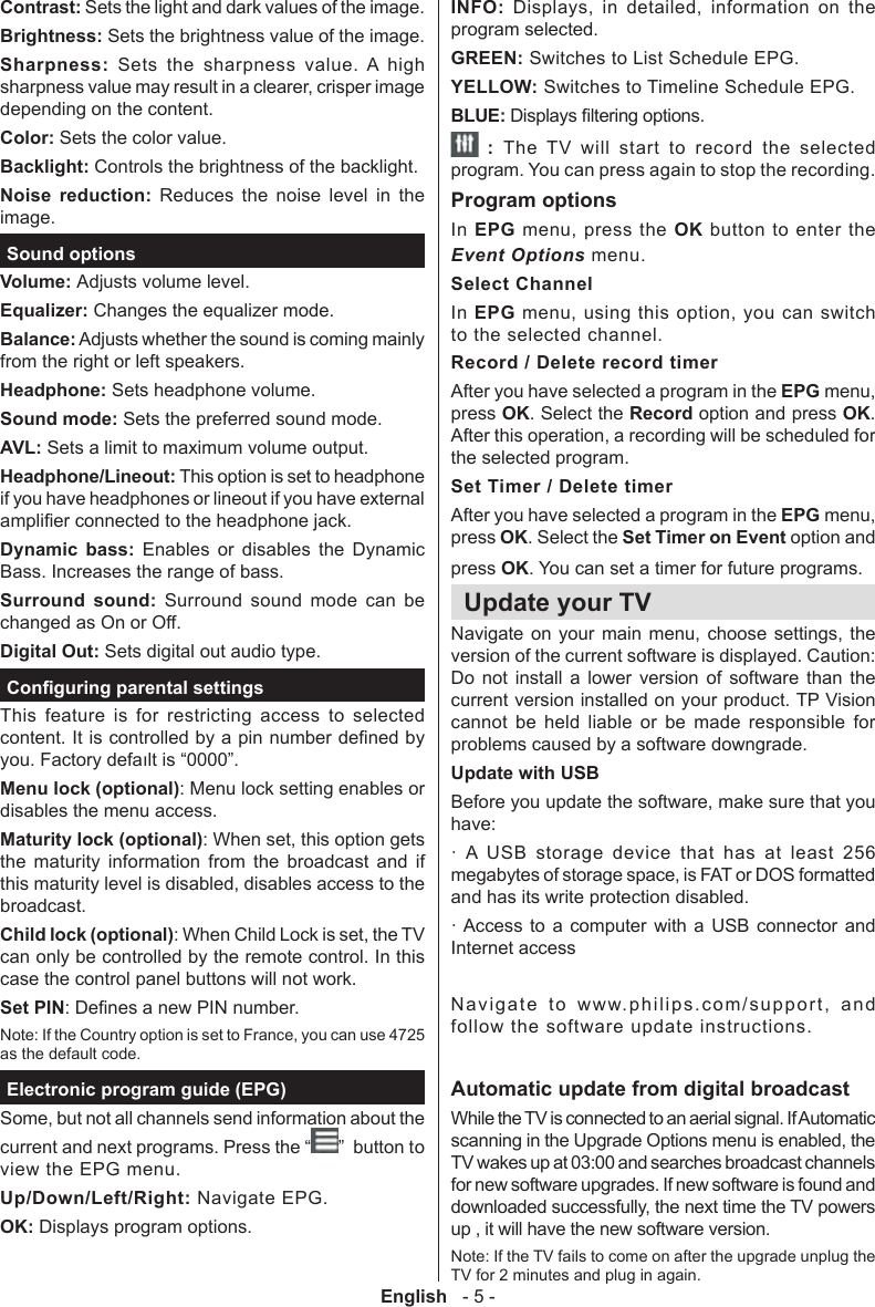 Page 6 of 10 - Philips 40PFL3008H/12 A02_[GB]_mb95S_4100uk_DVBT_C_PVR_40188LED_(BMS)_NICKEL24_10083119_50241806 User Manual Instrukcja Obsługi 40pfl3008h 12 Dfu Eng