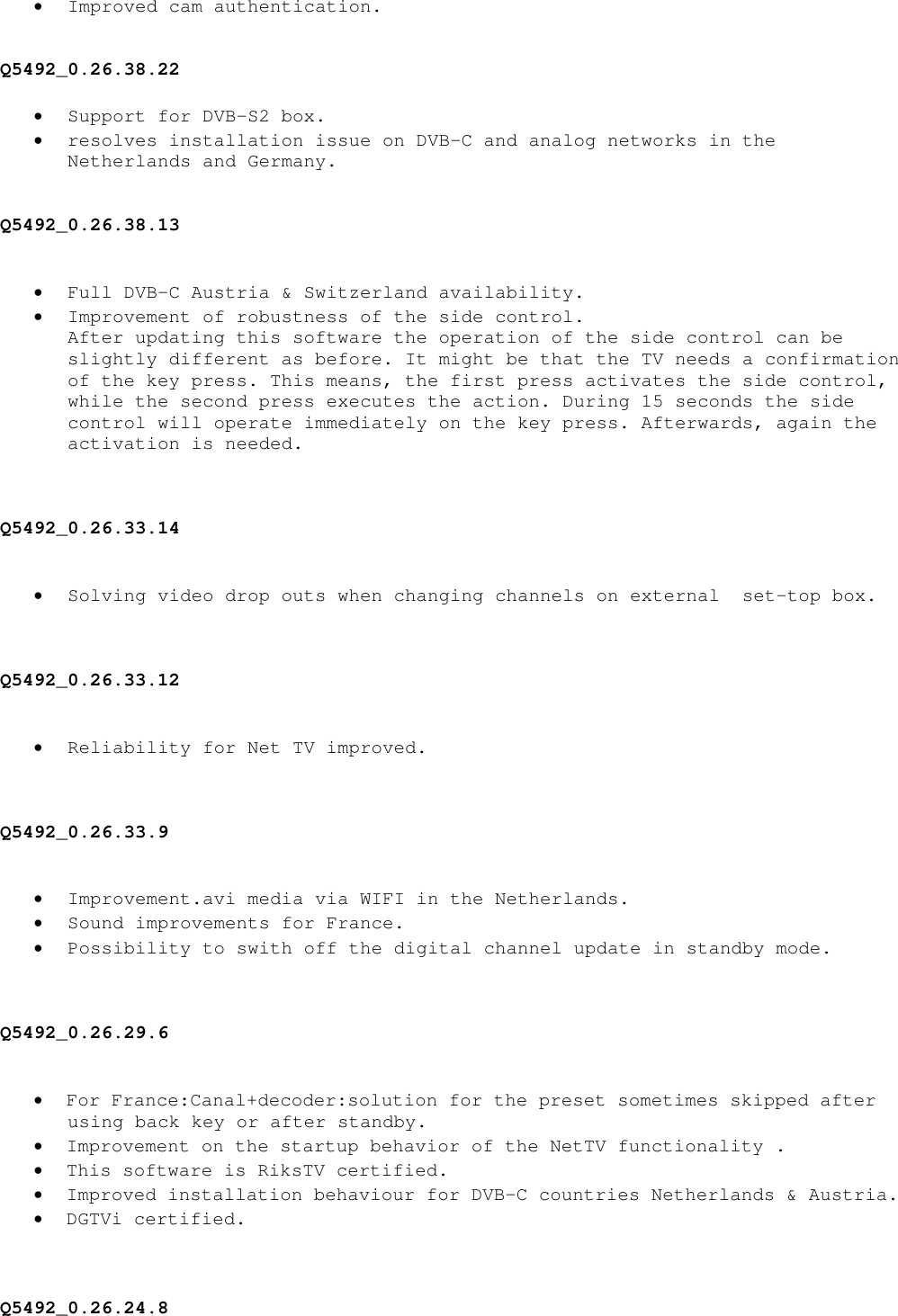 Page 5 of 6 - Philips 40PFL9704H/12 - SW_Q5492_0.26.72.0  User Manual Installationsinstruktioner 40pfl9704h 12 Fin Deu