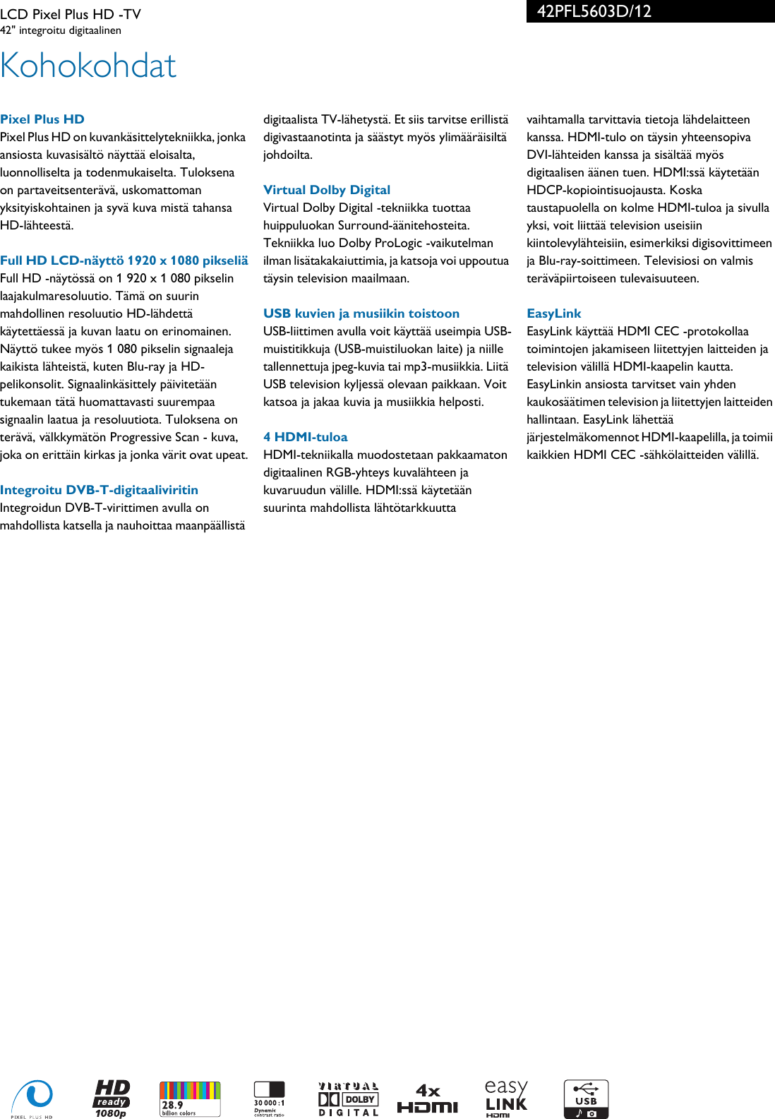 Page 2 of 3 - Philips 42PFL5603D/12 LCD Pixel Plus HD -TV User Manual Esite 42pfl5603d 12 Pss Finfi