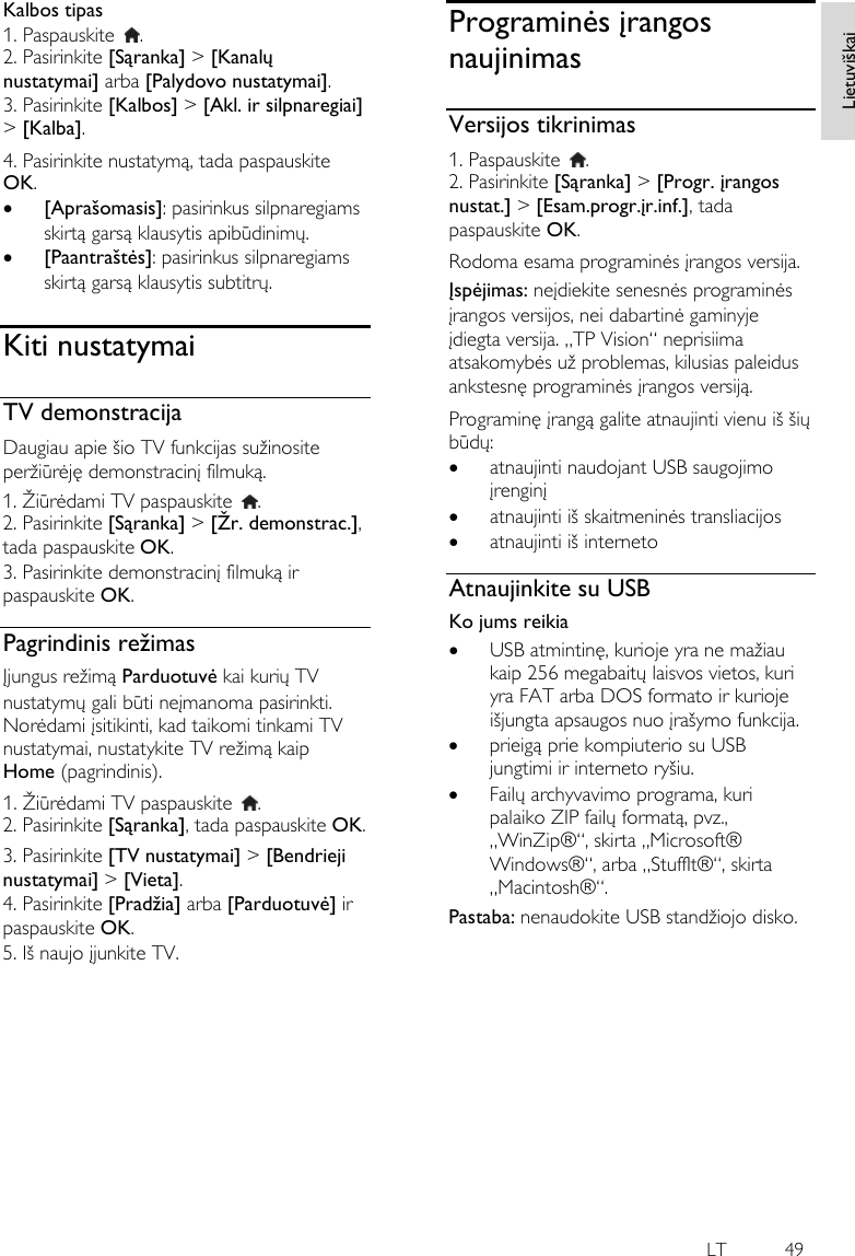 Philips 46pfl4468h 12 Eum 2k13 4400 4500 Eu User Manual Lietotaja Rokasgramata 46pfl4468h 12 Dfu Lit