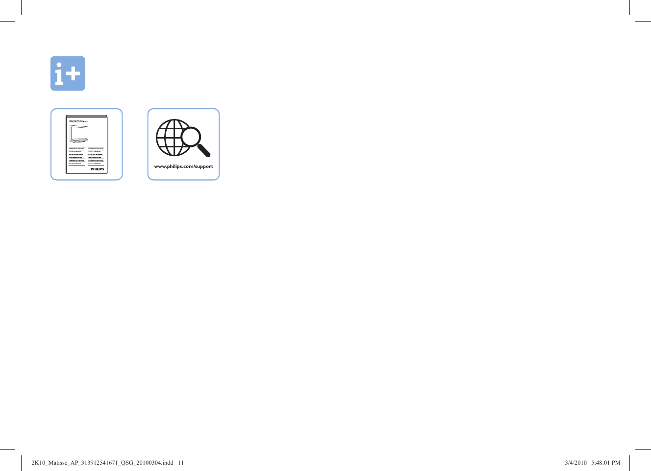Page 11 of 12 - Philips 46PFL8605/98 2K10_Matisse_AP_313912541671_QSG_20100304 User Manual Quick Start Guide 46pfl8605 98 Qsg Fra