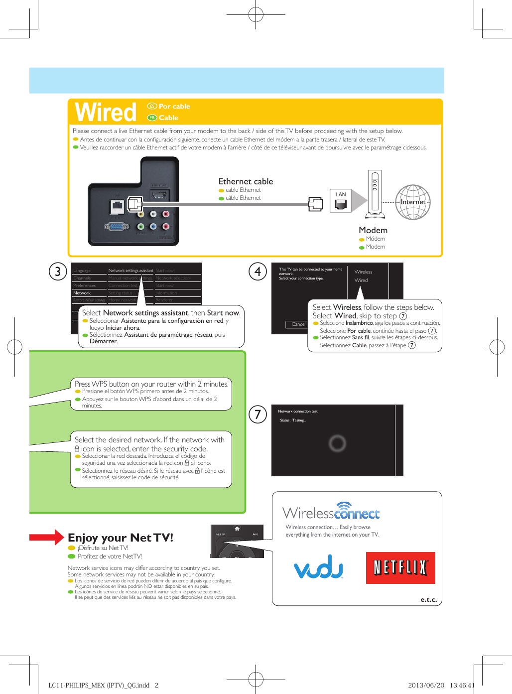 Page 2 of 10 - Philips LC11-PHILIPS_MEX (IPTV)_QG 50pfl1908 F8 Qsg Esp