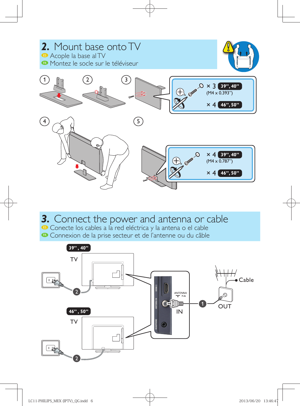 Page 6 of 10 - Philips LC11-PHILIPS_MEX (IPTV)_QG 50pfl1908 F8 Qsg Esp