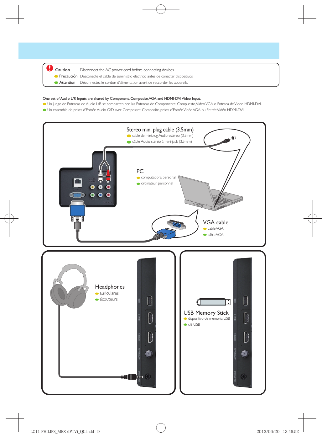 Page 9 of 10 - Philips LC11-PHILIPS_MEX (IPTV)_QG 50pfl1908 F8 Qsg Esp