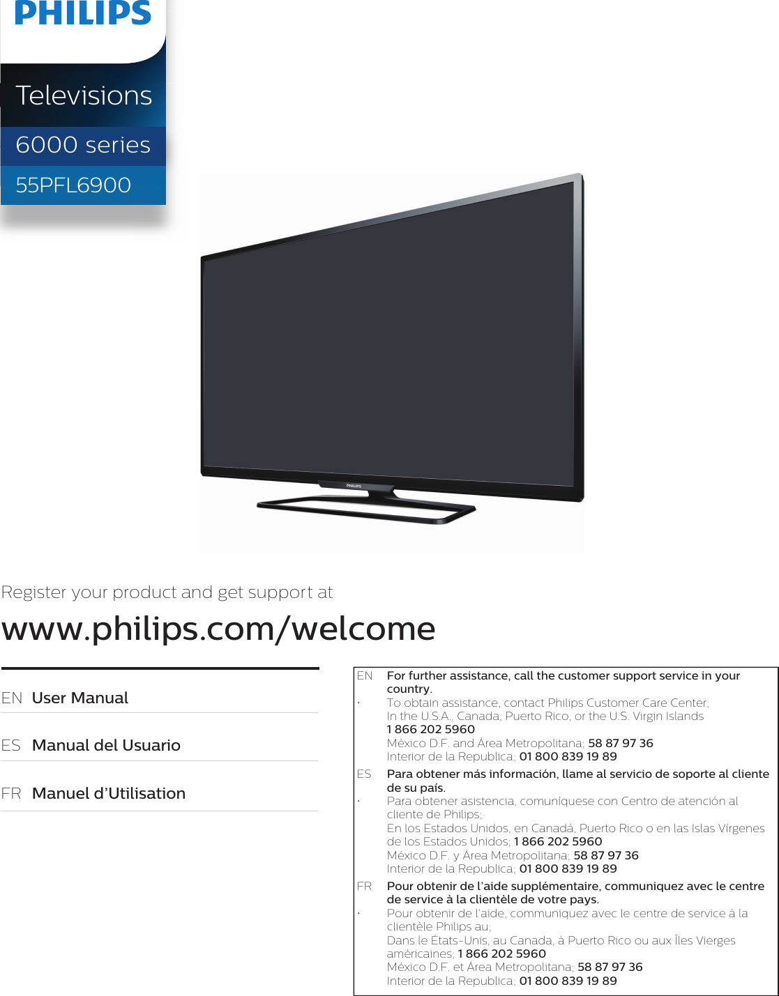 Philips 55PFL6900/F7 User Manual 55pfl6900 F7 Dfu Cfr
