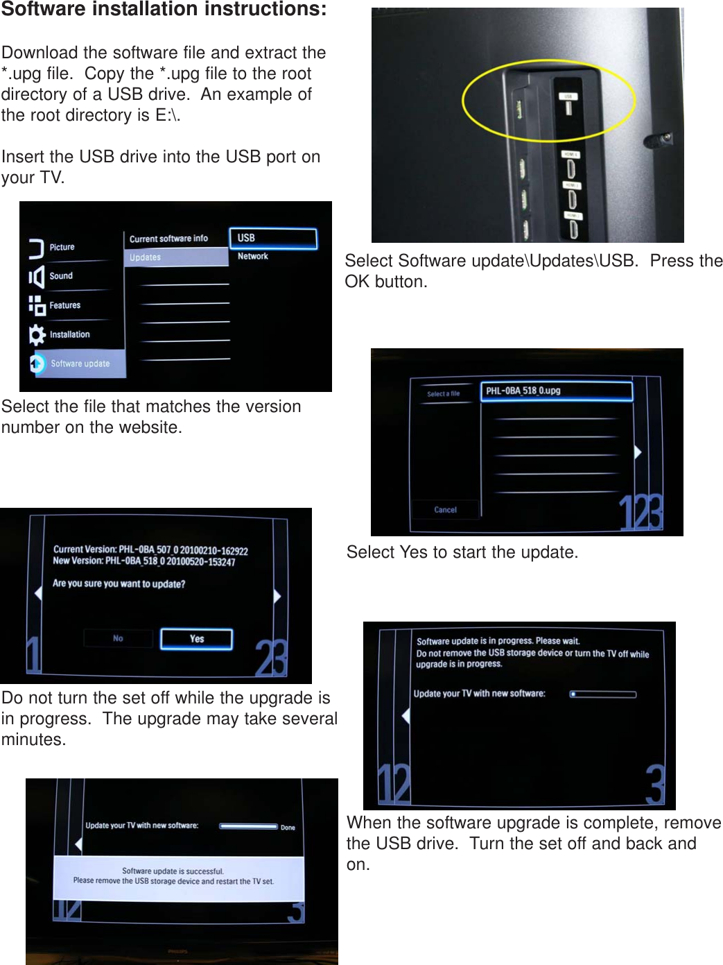 Page 2 of 3 - Philips 55PFL7505D/F7 C User Manual Firmware Upgrade Readme File 55pfl7505d F7 Fur Aen