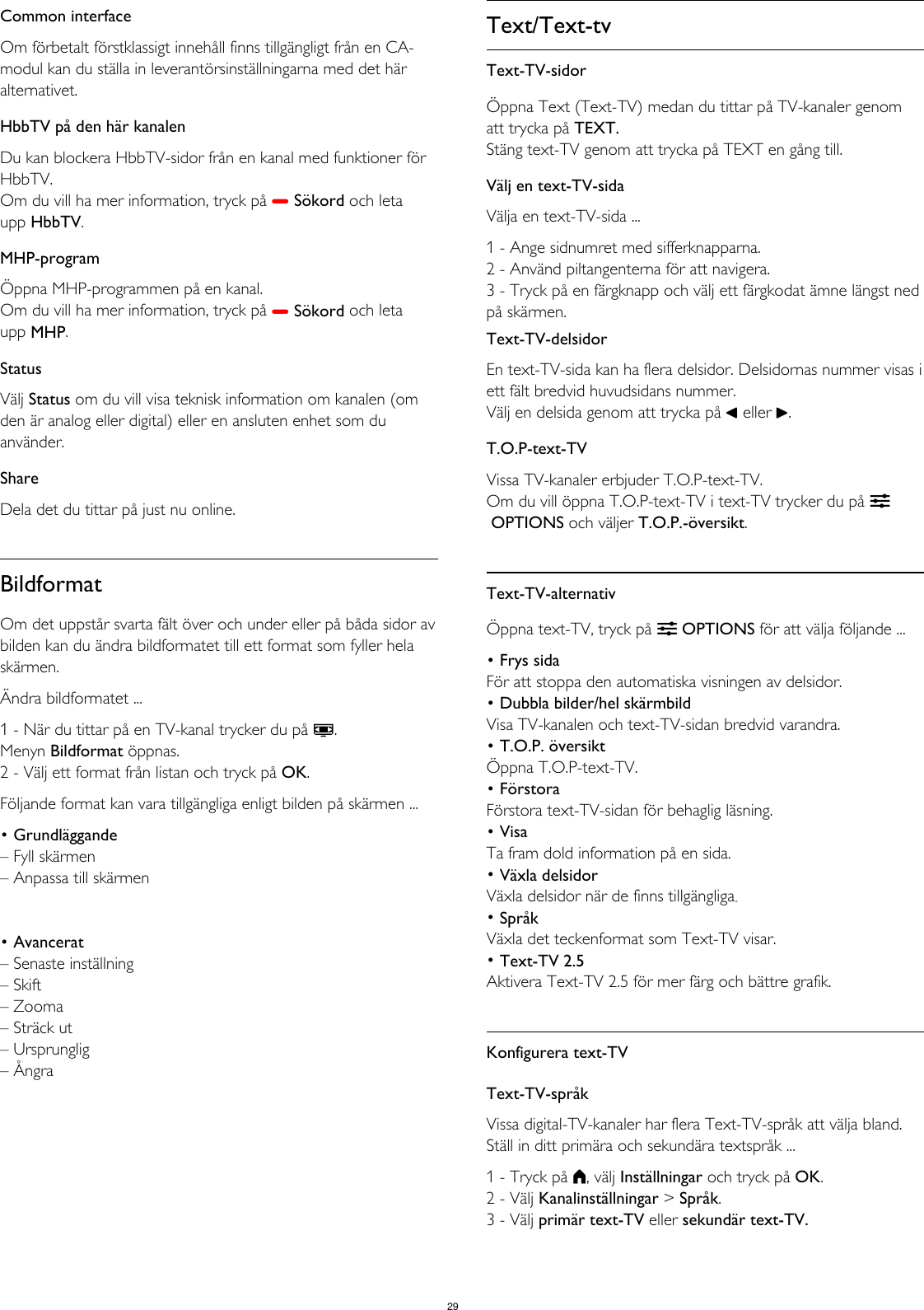 Philips 55PUS7809/12 User Manual Brugervejledning 55pus7809 12 Dfu Swe