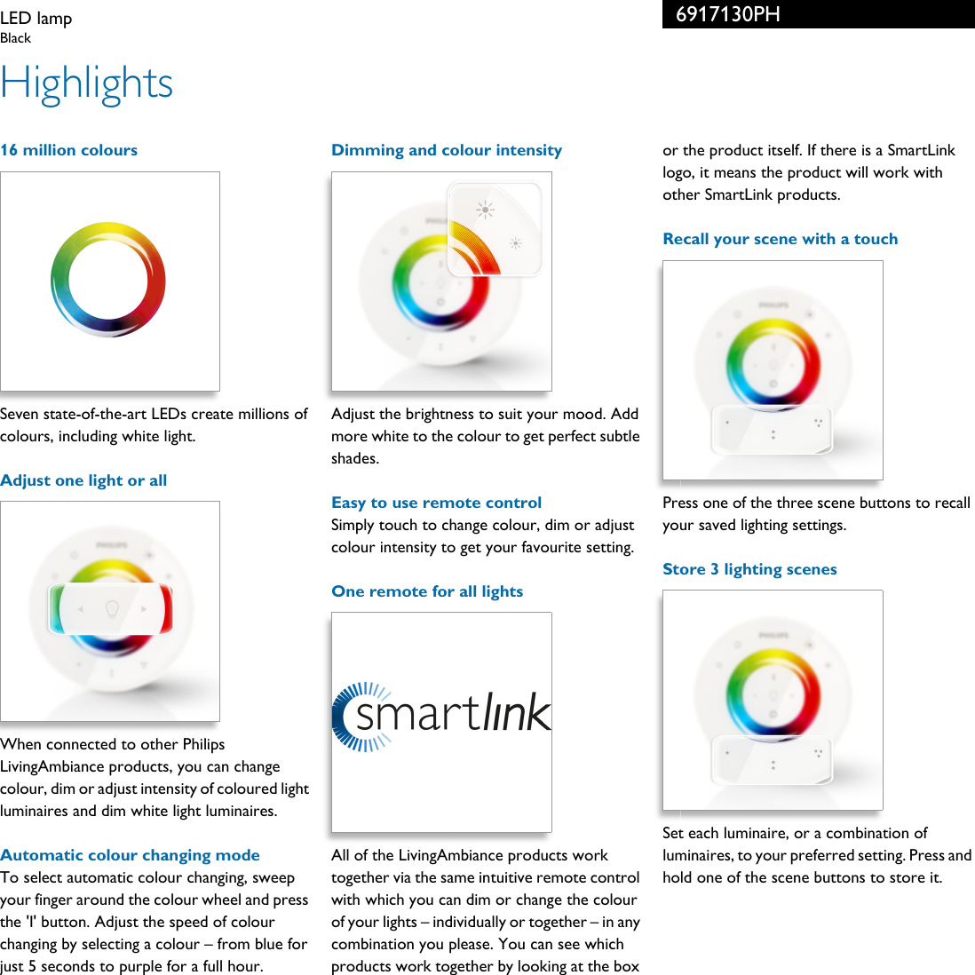 Page 2 of 3 - Philips 69171/30/PH 6917130PH LED Lamp User Manual Leaflet Pss Enggb