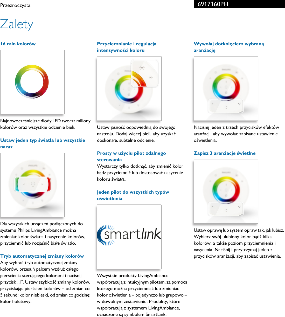 Page 2 of 3 - Philips 69171/60/PH Leaflet 6917160PH Released Poland (Polish) User Manual Karta Produktowa Pss Polpl