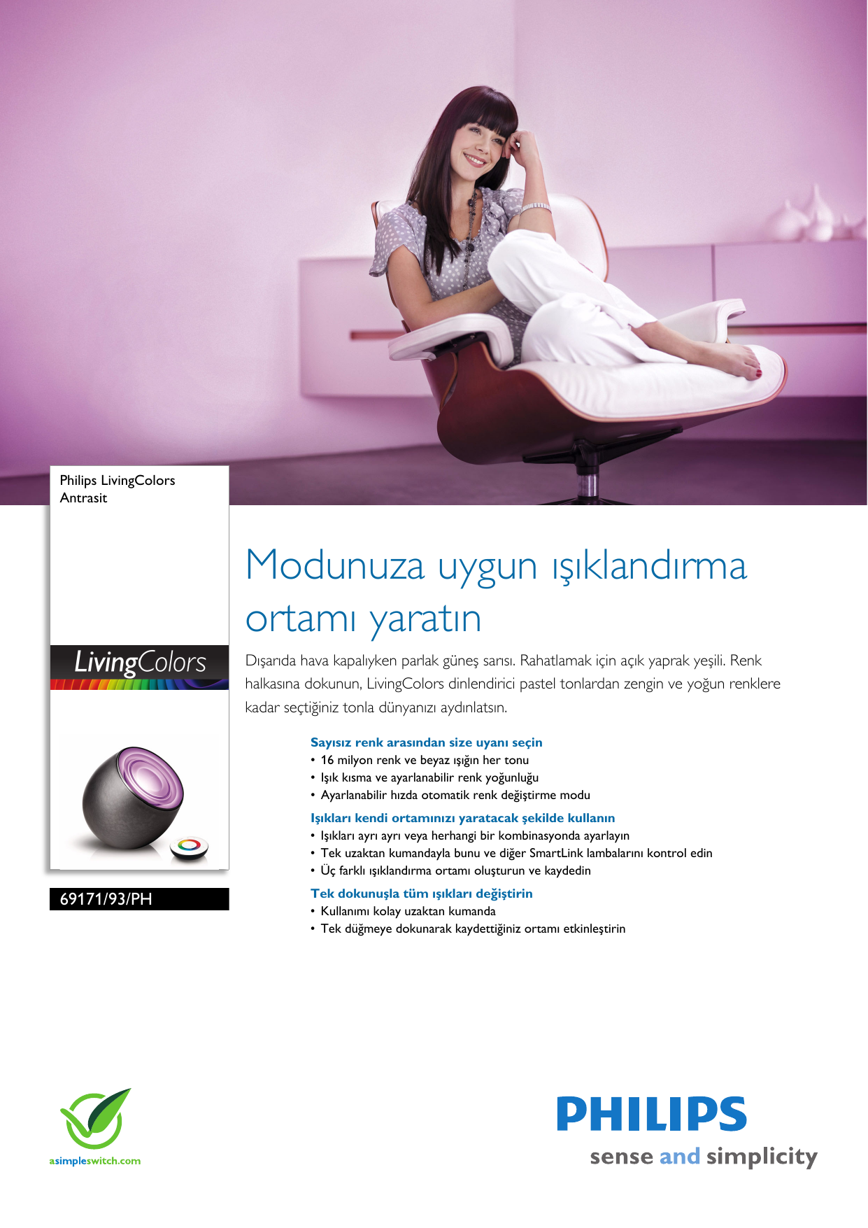 Page 1 of 3 - Philips 69171/93/PH 6917193PH Antrasit User Manual Broşür Pss Turtr