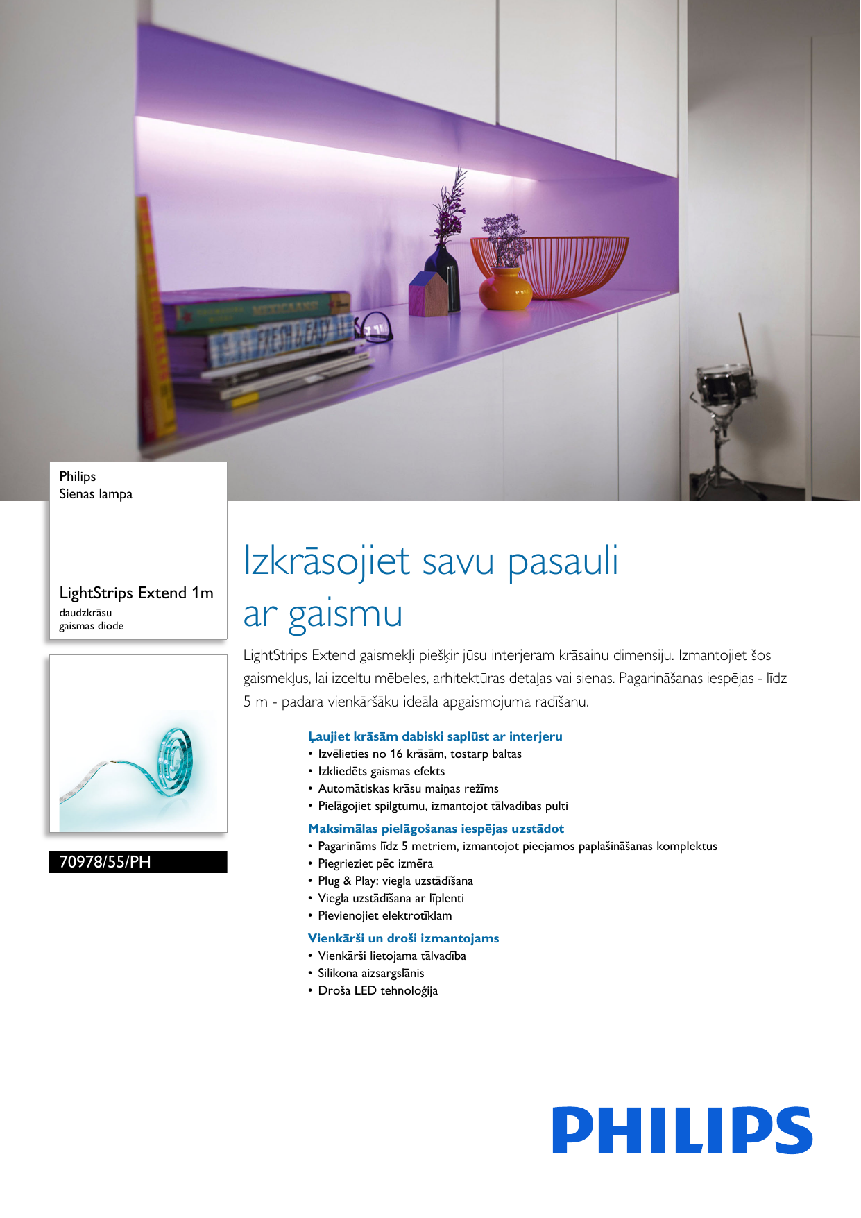 Page 1 of 3 - Philips 70978/55/PH 7097855PH Sienas Lampa User Manual Brošūra Pss Lavlv