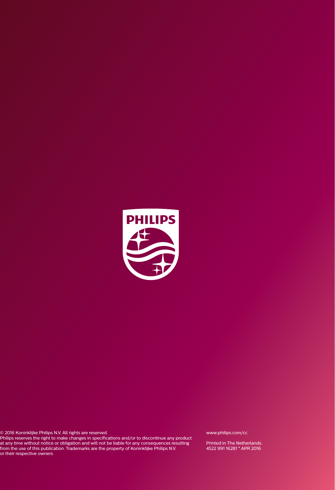 Page 10 of 10 - Philips 795090CC User Manual Sparq Product Brochure CC