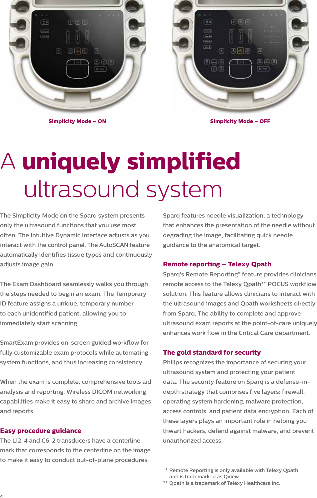 Page 4 of 10 - Philips 795090CC User Manual Sparq Product Brochure CC