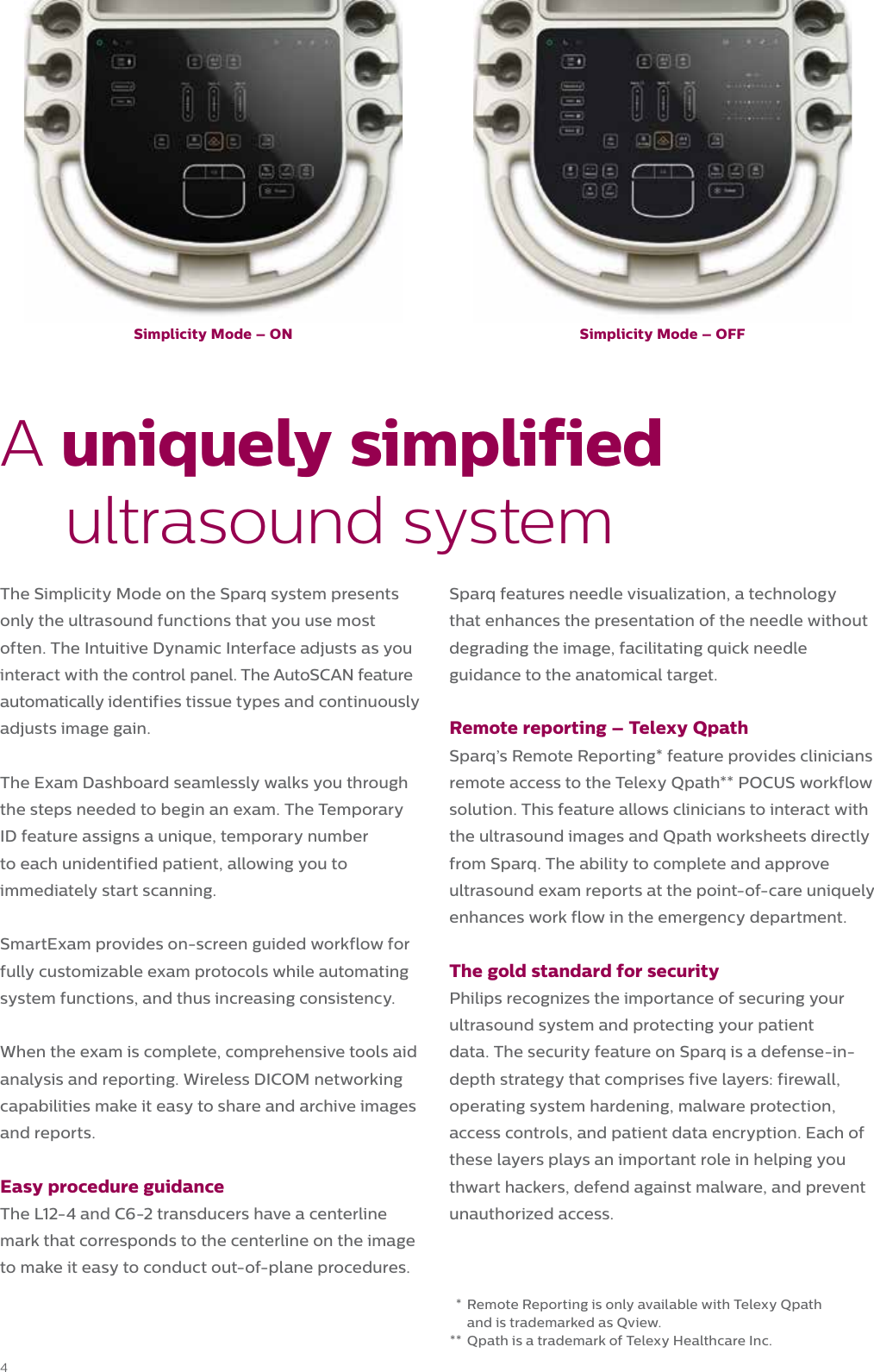Page 4 of 10 - Philips 795090EM User Manual Sparq Product Brochure EM