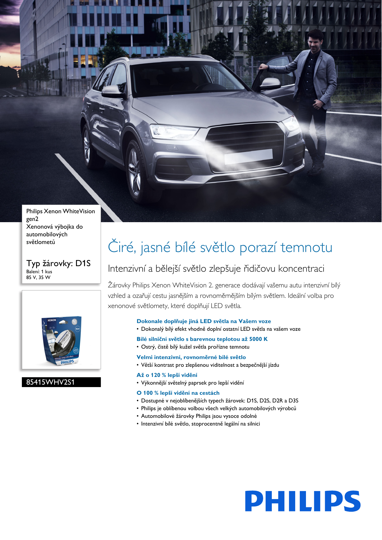 Page 1 of 2 - Philips Leaflet 85415WHV2S1 Released Czech Republic (Czech)  ... Pss Cescz