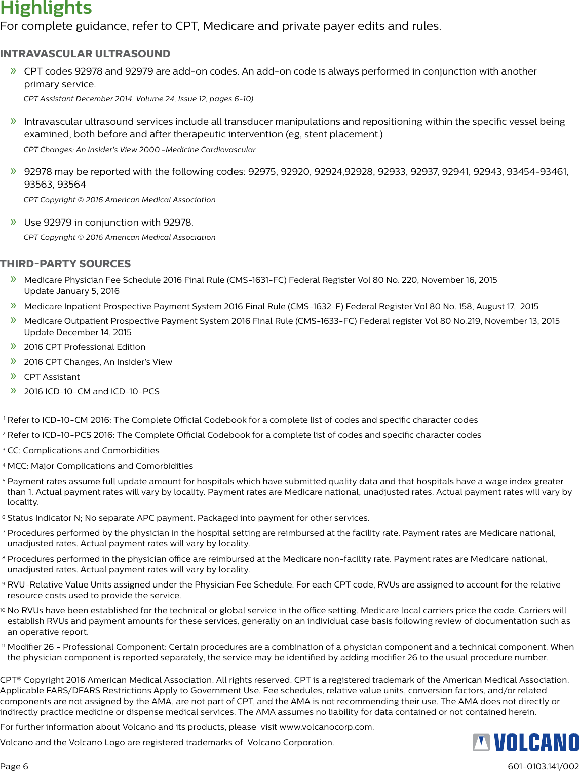 Page 6 of 6 - Philips 85900P User Manual Reimbursement Information 2016 Coronary IVUS Coding Guide  16 4 182 SM