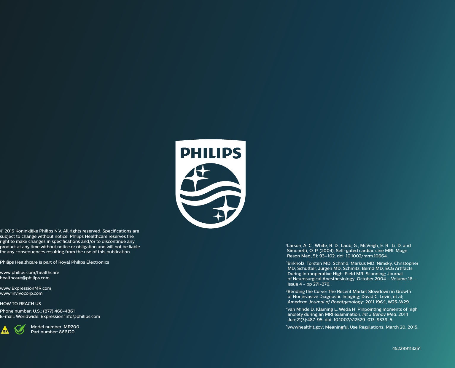 Page 7 of 7 - Philips 866120 User Manual Expression MR200 Brochure