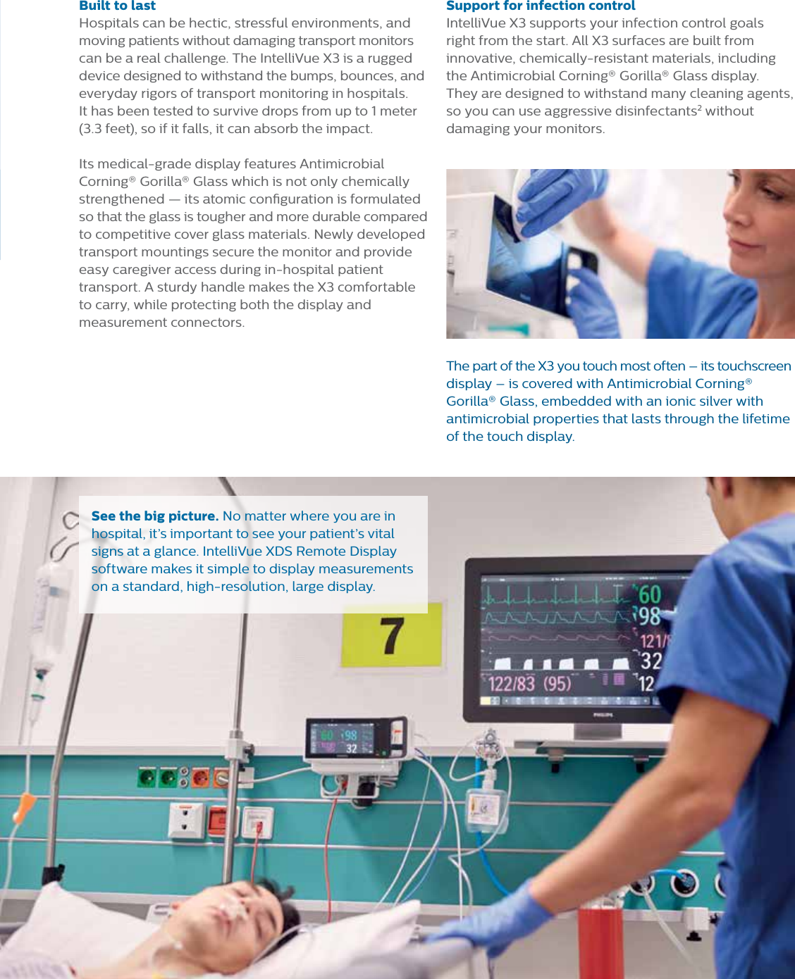 Page 3 of 4 - Philips 867030 User Manual Brochure Produit, Intelli Vue X3, HC867030 Ec37a17c4e4240848d70a78d0100e0ca