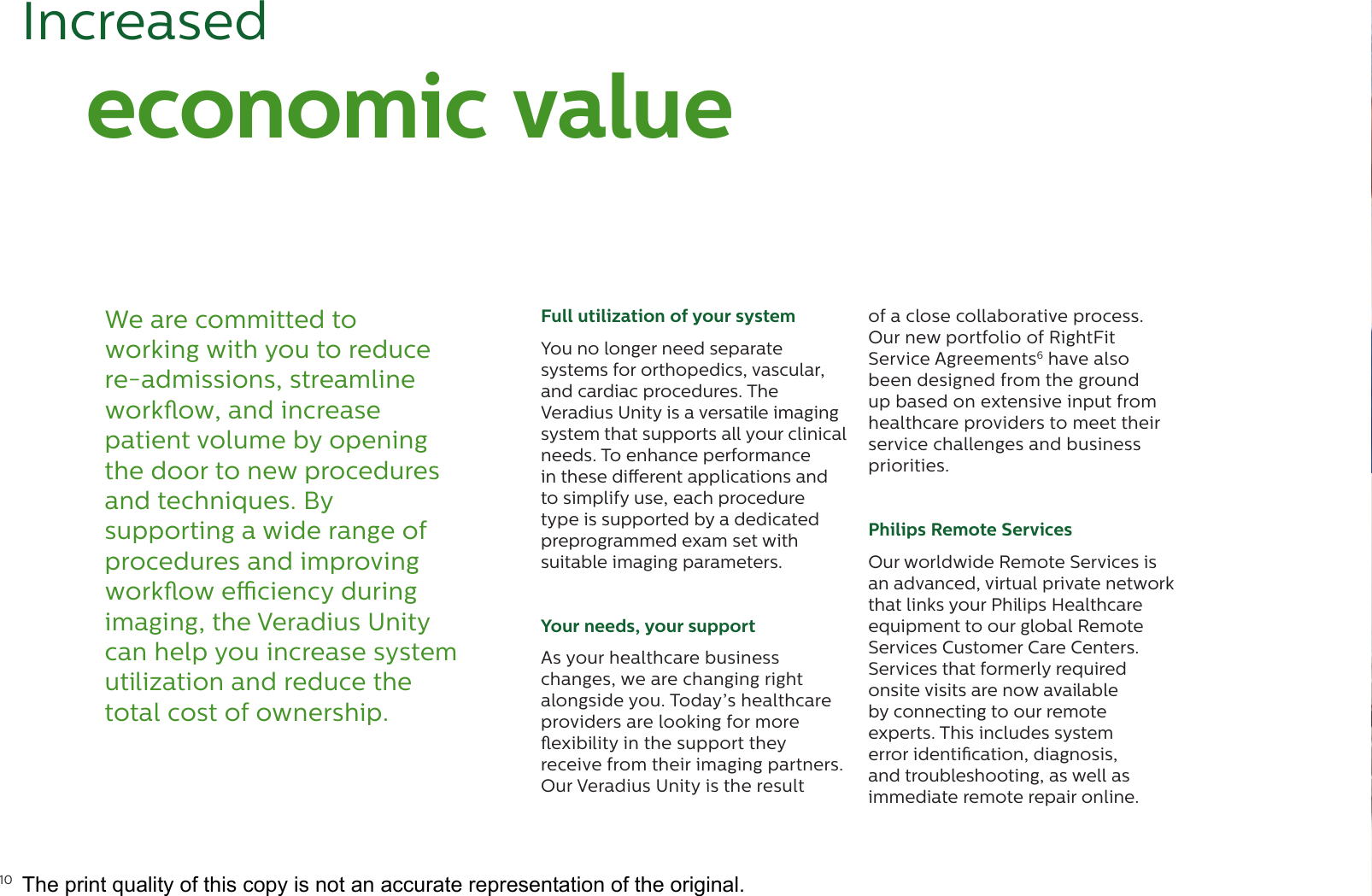 Page 10 of 12 - Philips 989806103039 452299116671 User Manual Veradius Unity Mobile C-arm Product Brochure 20c4493b2a4d4c24b7dca7a600daa8b3