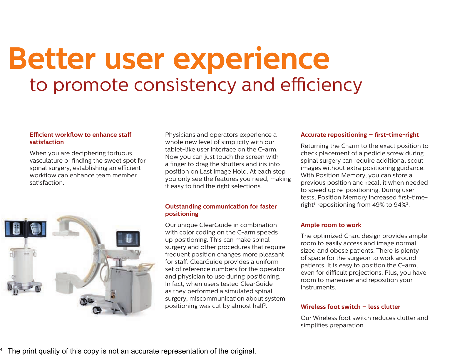 Page 4 of 12 - Philips 989806103039 452299116671 User Manual Veradius Unity Mobile C-arm Product Brochure 20c4493b2a4d4c24b7dca7a600daa8b3