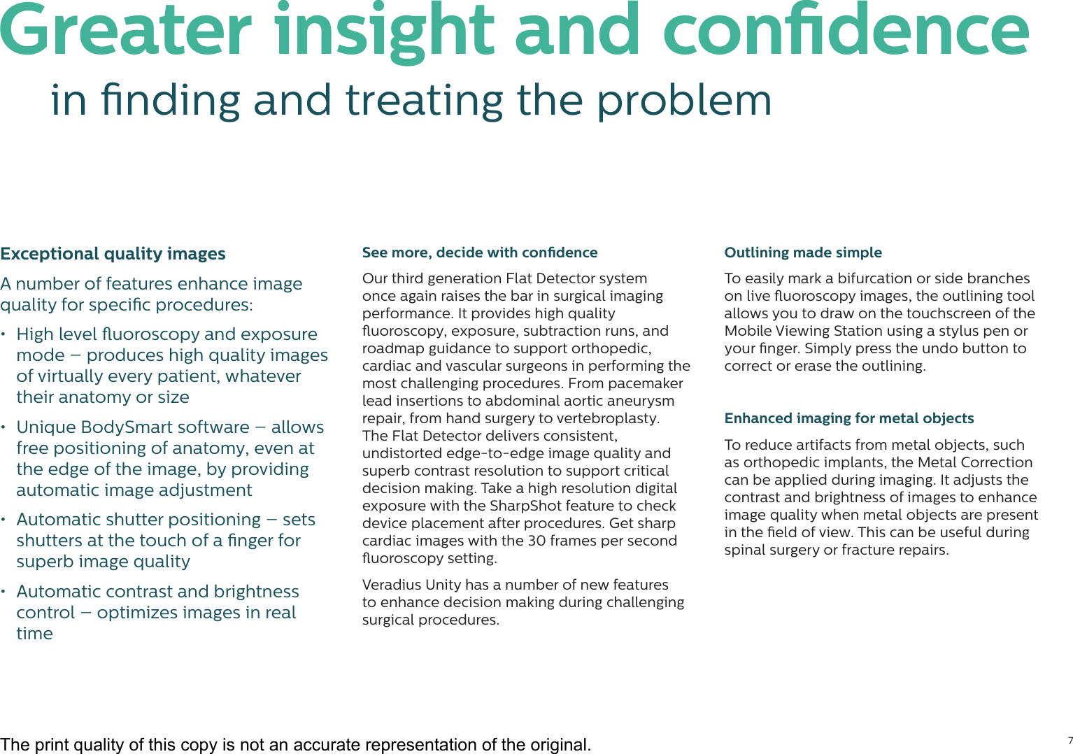 Page 7 of 12 - Philips 989806103039 452299116671 User Manual Veradius Unity Mobile C-arm Product Brochure 20c4493b2a4d4c24b7dca7a600daa8b3
