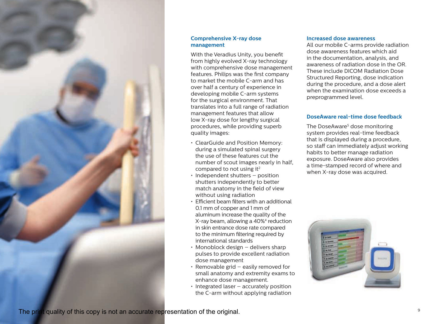 Page 9 of 12 - Philips 989806103039 452299116671 User Manual Veradius Unity Mobile C-arm Product Brochure 20c4493b2a4d4c24b7dca7a600daa8b3