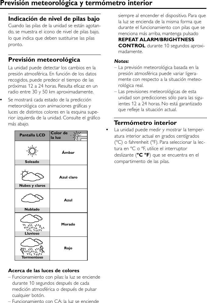 Page 7 of 10 - Philips AJ210/12 AJ210_12_UM_V2.0_ES User Manual Felhasználói Kézikönyv Aj210 12 Dfu Esp