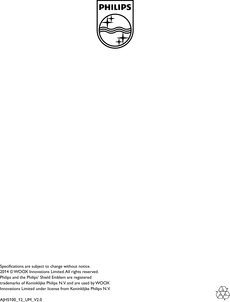 Page 12 of 12 - Philips AJH5100/12 User Manual Istruzioni Per L'uso Ajh5100 12 Dfu Hun