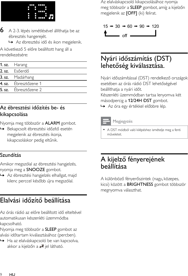 Page 9 of 12 - Philips AJH5100/12 User Manual Istruzioni Per L'uso Ajh5100 12 Dfu Hun