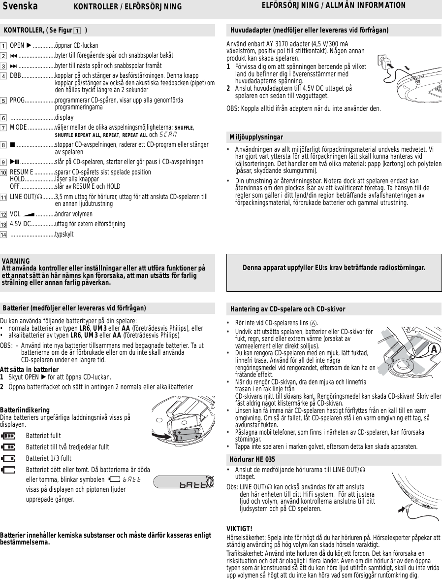 Page 2 of 4 - Philips AX2301/00C 9 User Manual De Instrucciones Ax2301 00c Dfu Swe
