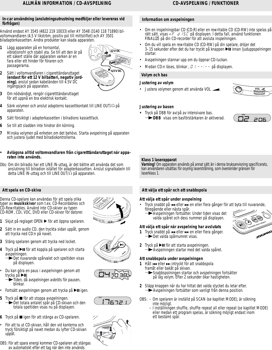 Page 3 of 4 - Philips AX2301/00C 9 User Manual De Instrucciones Ax2301 00c Dfu Swe