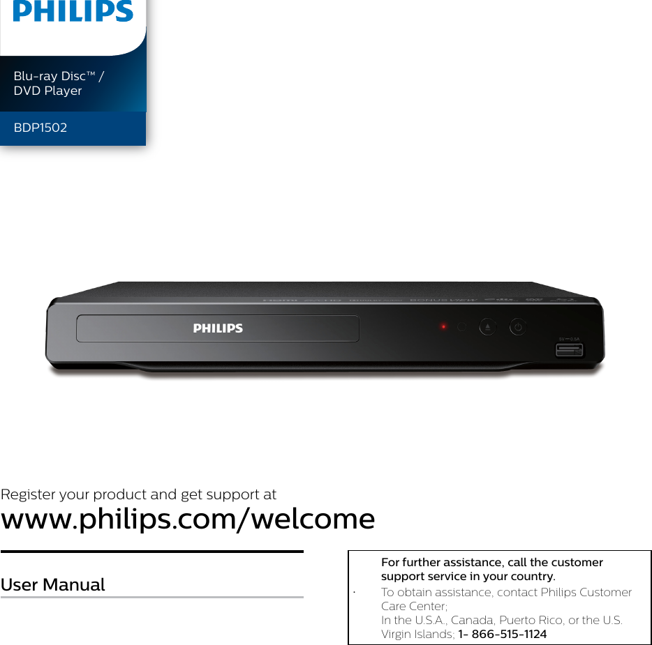 Philips BDP1502/F7 User Manual Bdp1502 F7 Dfu Aen
