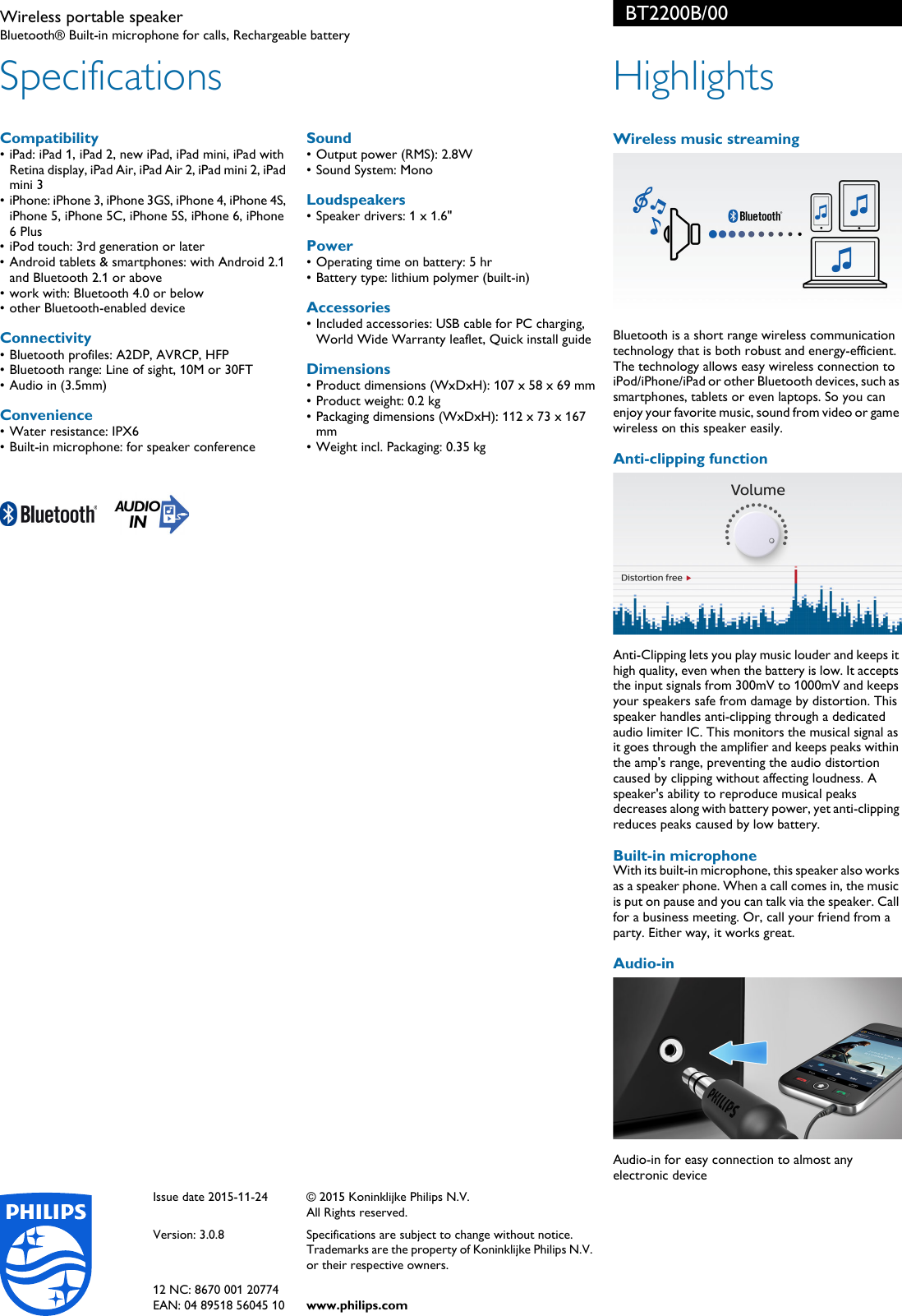 Music Speaker Z 12 User Manual