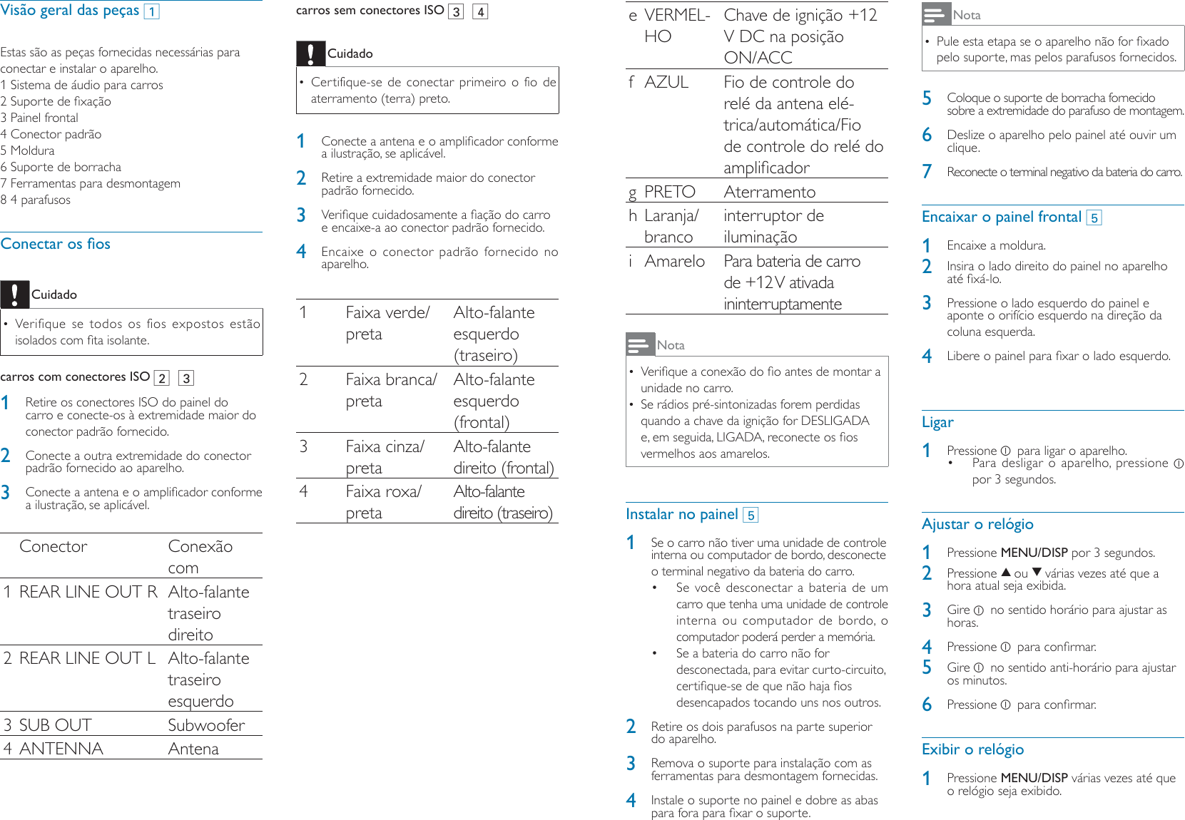 Page 3 of 4 - Philips CEM250/55 CEM250-55-QSG-POR-_1.00 User Manual Guia Para Início Rápido Cem250 55 Qsg Brp