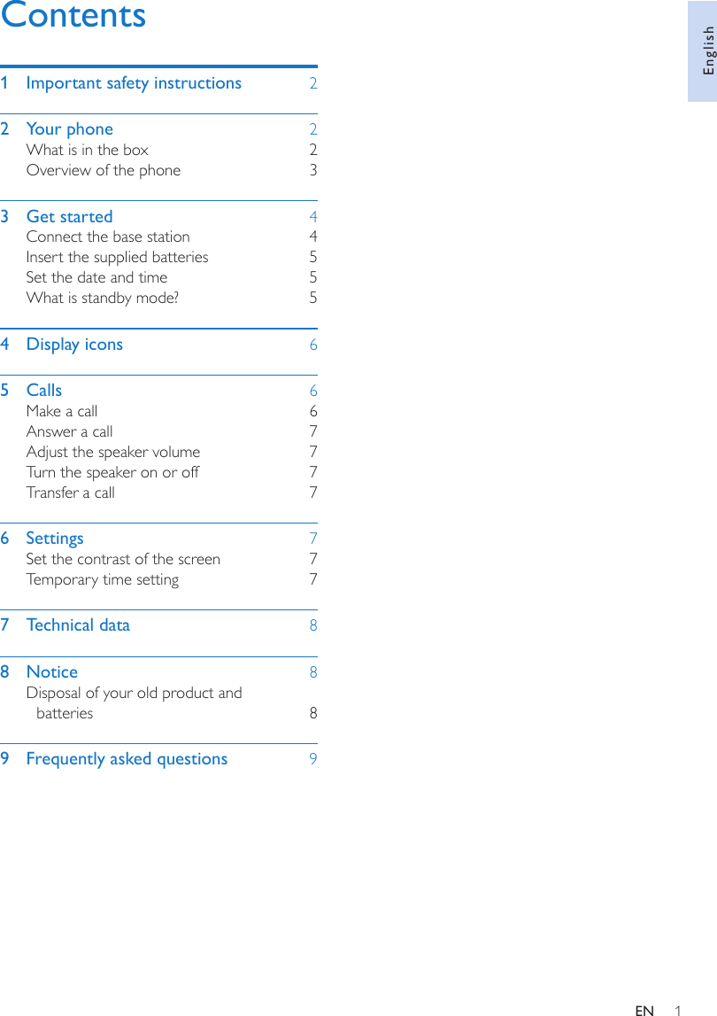 Page 3 of 12 - Philips CRD150B/90 User Manual Crd150b 90 Dfu Aen