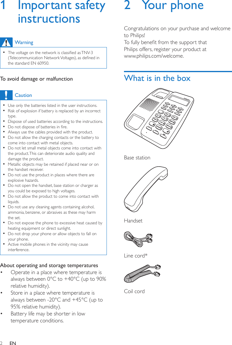 Page 4 of 12 - Philips CRD150B/90 User Manual Crd150b 90 Dfu Aen